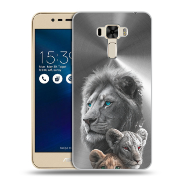 Силиконовый чехол на Asus ZenFone 3 Laser с принтом Львы Силиконовый чехол на Asus ZenFone 3 Laser с принтом Львы