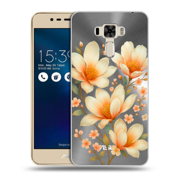 Силиконовый чехол на Asus ZenFone 3 Laser с принтом Цветы Силиконовый чехол на Asus ZenFone 3 Laser с принтом Цветы