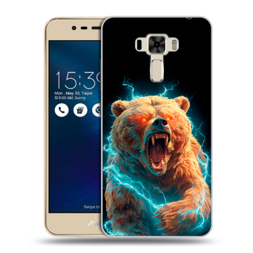 Силиконовый чехол на Asus ZenFone 3 Laser с принтом Медведь Силиконовый чехол на Asus ZenFone 3 Laser с принтом Медведь