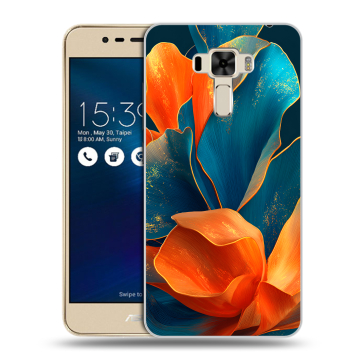 Силиконовый чехол на Asus ZenFone 3 Laser с принтом Цветы Силиконовый чехол на Asus ZenFone 3 Laser с принтом Цветы