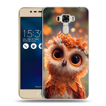 Силиконовый чехол на Asus ZenFone 3 Laser с принтом Милая сова Силиконовый чехол на Asus ZenFone 3 Laser с принтом Милая сова