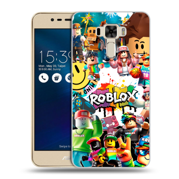 Силиконовый чехол на Asus ZenFone 3 Laser с принтом Roblox Роблокс Силиконовый чехол на Asus ZenFone 3 Laser с принтом Roblox Роблокс