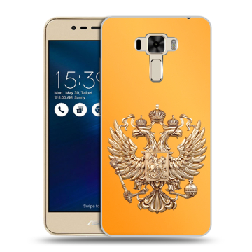 Силиконовый чехол на Asus ZenFone 3 Laser с принтом Герб Флаг России Силиконовый чехол на Asus ZenFone 3 Laser с принтом Герб Флаг России