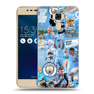 Силиконовый чехол на Asus ZenFone 3 Laser с принтом Man City Манчестер Сити Силиконовый чехол на Asus ZenFone 3 Laser с принтом Man City Манчестер Сити