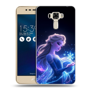 Силиконовый чехол на Asus ZenFone 3 Laser с принтом Холодное сердце Frozen