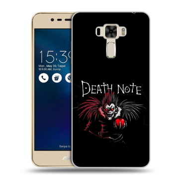 Силиконовый чехол на Asus ZenFone 3 Laser с принтом Death note Тетрадь смерти