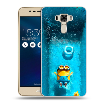 Силиконовый чехол на Asus ZenFone 3 Laser с принтом Миньоны Силиконовый чехол на Asus ZenFone 3 Laser с принтом Миньоны