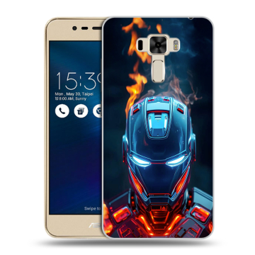Силиконовый чехол на Asus ZenFone 3 Laser с принтом IronMan Железный человек