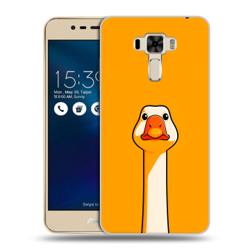 Силиконовый чехол на Asus ZenFone 3 Laser с принтом Смешная утка Силиконовый чехол на Asus ZenFone 3 Laser с принтом Смешная утка
