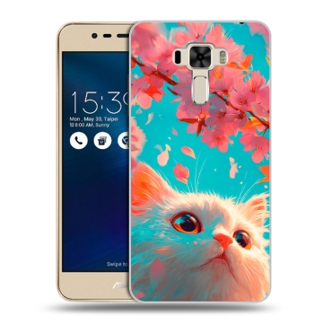 Силиконовый чехол на Asus ZenFone 3 Laser с принтом Красивый кот Силиконовый чехол на Asus ZenFone 3 Laser с принтом Красивый кот