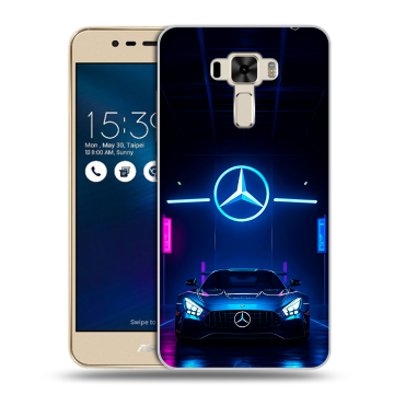 Силиконовый чехол на Asus ZenFone 3 Laser с принтом Mercedes Мерседес