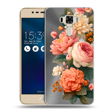Силиконовый чехол на Asus ZenFone 3 Laser с принтом цветы Силиконовый чехол на Asus ZenFone 3 Laser с принтом цветы