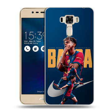 Силиконовый чехол на Asus ZenFone 3 Laser с принтом Барселона Barca Yamal 