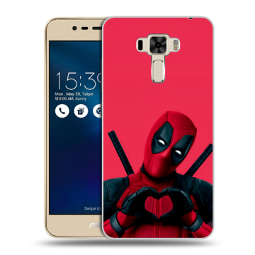 Силиконовый чехол на Asus ZenFone 3 Laser с принтом Дедпул Deadpool