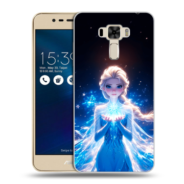 Силиконовый чехол на Asus ZenFone 3 Laser с принтом Холодное сердце Frozen