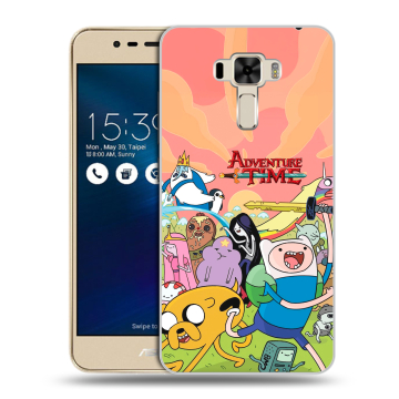 Силиконовый чехол на Asus ZenFone 3 Laser с принтом Adventure time Время приключений Силиконовый чехол на Asus ZenFone 3 Laser с принтом Adventure time Время приключений