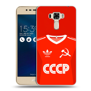 Силиконовый чехол на Asus ZenFone 3 Laser с принтом Флаг Герб СССР Силиконовый чехол на Asus ZenFone 3 Laser с принтом Флаг Герб СССР