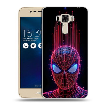 Силиконовый чехол на Asus ZenFone 3 Laser с принтом Spiderman Человек паук