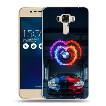 Силиконовый чехол на Asus ZenFone 3 Laser с принтом BMW БМВ