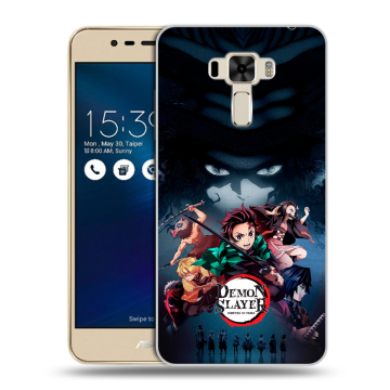 Силиконовый чехол на Asus ZenFone 3 Laser с принтом Demon Slayer Клинок рассекающий демонов