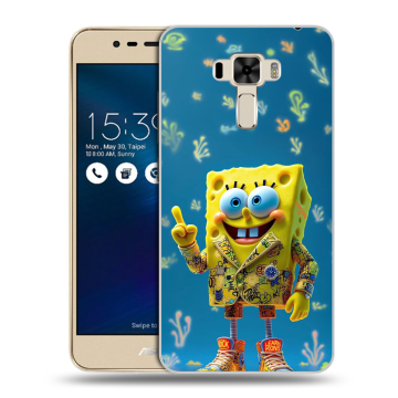 Силиконовый чехол на Asus ZenFone 3 Laser с принтом Спанч боб Спанчбоб Силиконовый чехол на Asus ZenFone 3 Laser с принтом Спанч боб Спанчбоб
