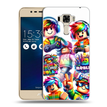Силиконовый чехол на Asus ZenFone 3 Laser с принтом Roblox Роблокс