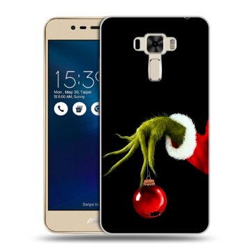 Силиконовый чехол на Asus ZenFone 3 Laser с принтом Новый год Гринч Силиконовый чехол на Asus ZenFone 3 Laser с принтом Новый год Гринч