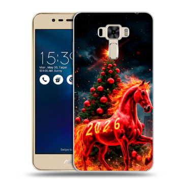 Силиконовый чехол на Asus ZenFone 3 Laser с принтом Новый год Силиконовый чехол на Asus ZenFone 3 Laser с принтом Новый год