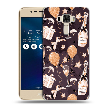 Силиконовый чехол на Asus ZenFone 3 Laser с принтом Новый год Силиконовый чехол на Asus ZenFone 3 Laser с принтом Новый год