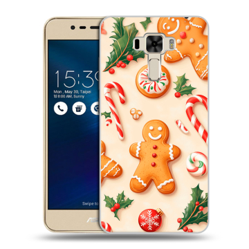 Силиконовый чехол на Asus ZenFone 3 Laser с принтом Новый год Силиконовый чехол на Asus ZenFone 3 Laser с принтом Новый год