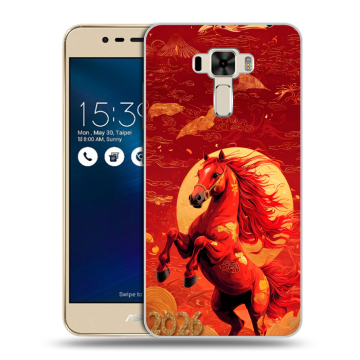Силиконовый чехол на Asus ZenFone 3 Laser с принтом Новый год Силиконовый чехол на Asus ZenFone 3 Laser с принтом Новый год