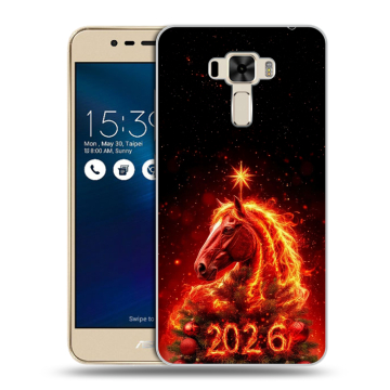 Силиконовый чехол на Asus ZenFone 3 Laser с принтом Новый год Силиконовый чехол на Asus ZenFone 3 Laser с принтом Новый год