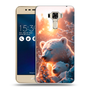 Силиконовый чехол на Asus ZenFone 3 Laser с принтом Новый год