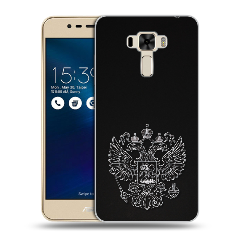 Силиконовый чехол на Asus ZenFone 3 Laser с принтом Герб России Силиконовый чехол на Asus ZenFone 3 Laser с принтом Герб России