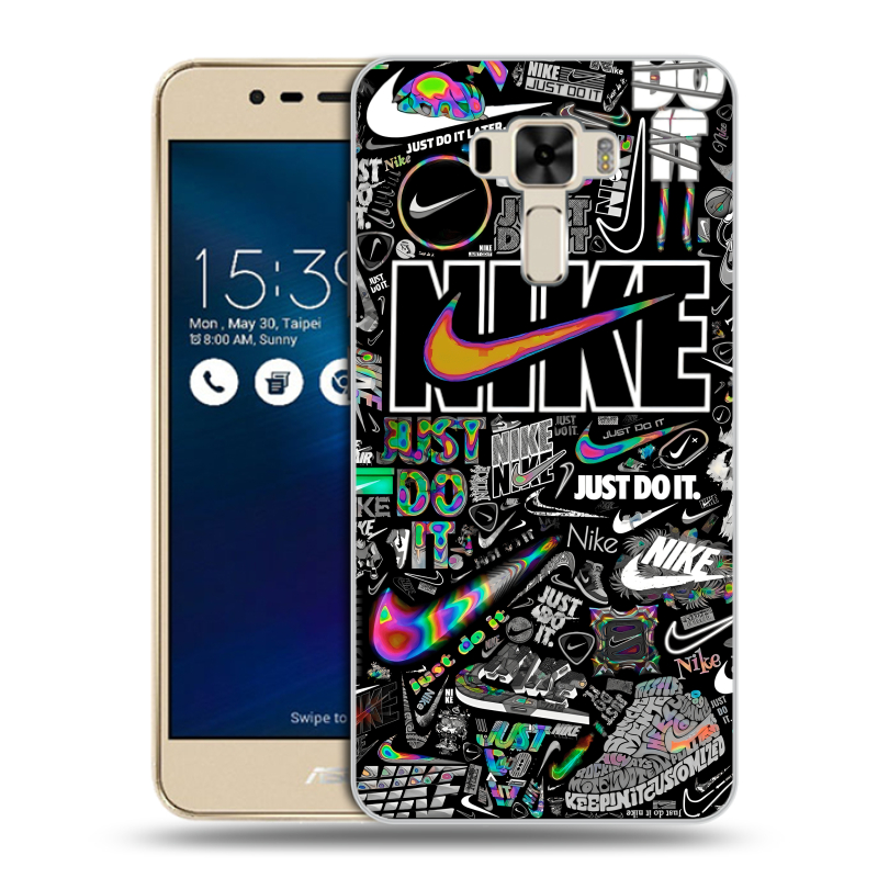 Силиконовый чехол на Asus ZenFone 3 Laser с принтом Найк Силиконовый чехол на Asus ZenFone 3 Laser с принтом Найк