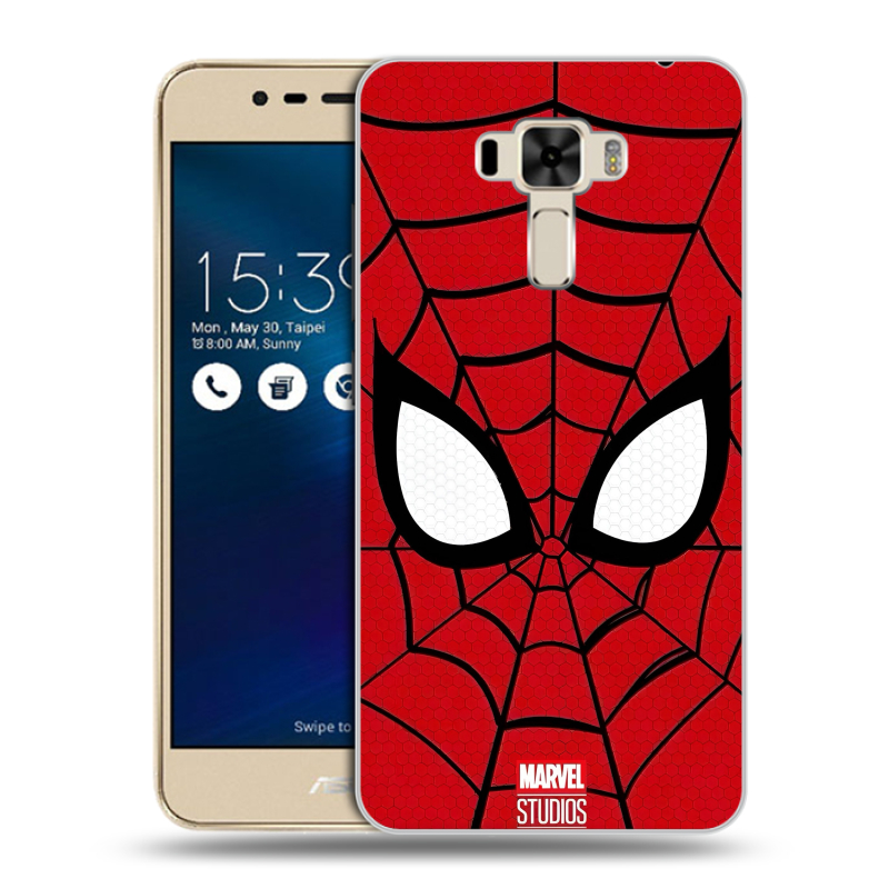 Силиконовый чехол на Asus ZenFone 3 Laser с принтом человек паук spiderman Силиконовый чехол на Asus ZenFone 3 Laser с принтом человек паук spiderman