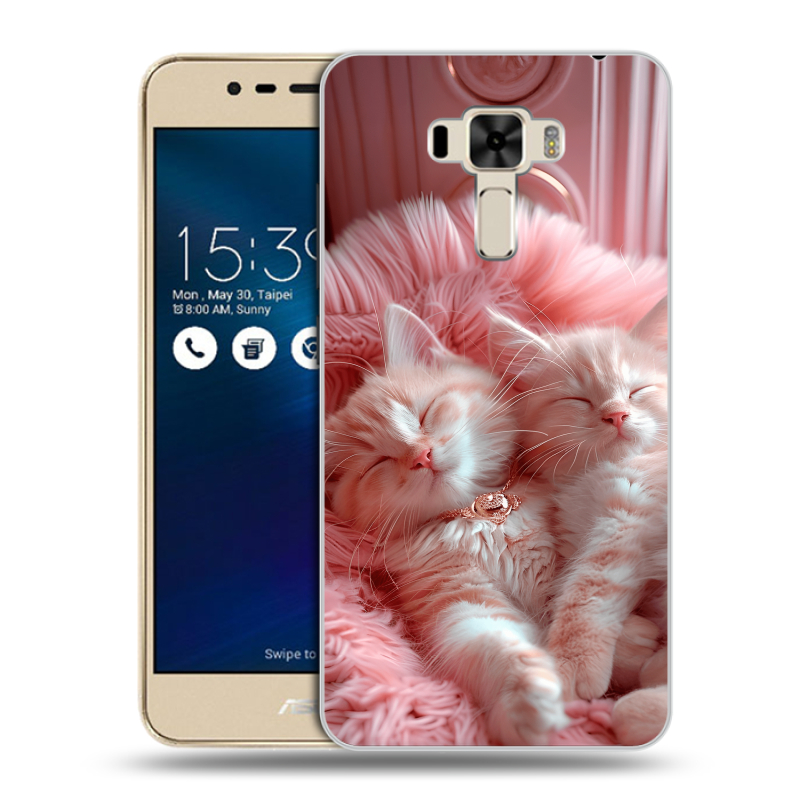 Силиконовый чехол на Asus ZenFone 3 Laser с принтом котята котики Силиконовый чехол на Asus ZenFone 3 Laser с принтом котята котики