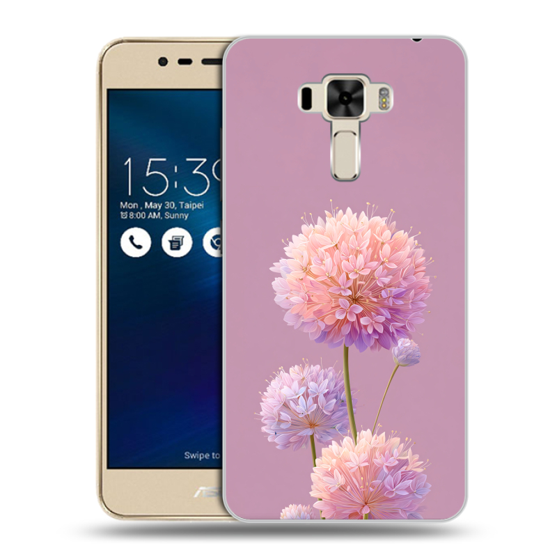 Силиконовый чехол на Asus ZenFone 3 Laser с принтом Цветы Силиконовый чехол на Asus ZenFone 3 Laser с принтом Цветы