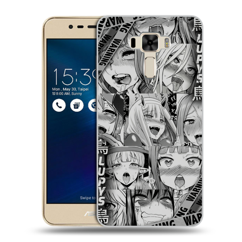 Силиконовый чехол на Asus ZenFone 3 Laser с принтом Ahegao Ахегао Аниме Силиконовый чехол на Asus ZenFone 3 Laser с принтом Ahegao Ахегао Аниме