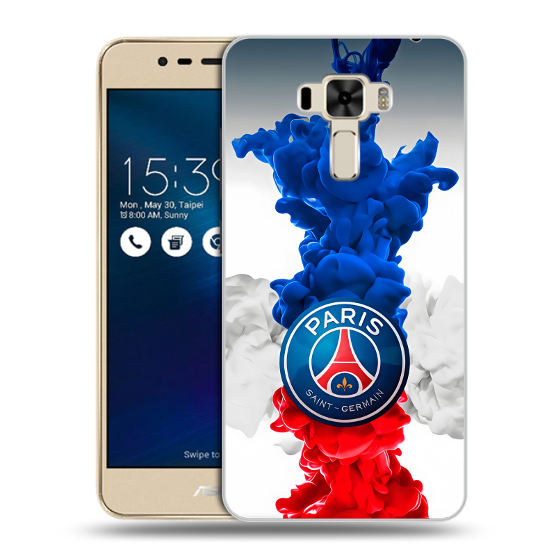 Силиконовый чехол на Asus ZenFone 3 Laser с принтом PSG ПСЖ Силиконовый чехол на Asus ZenFone 3 Laser с принтом PSG ПСЖ