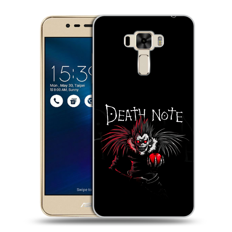 Силиконовый чехол на Asus ZenFone 3 Laser с принтом Death note Тетрадь смерти Силиконовый чехол на Asus ZenFone 3 Laser с принтом Death note Тетрадь смерти