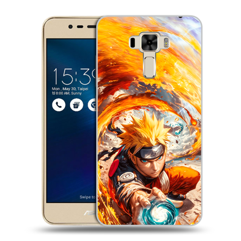 Силиконовый чехол на Asus ZenFone 3 Laser с принтом Аниме Наруто Naruto Силиконовый чехол на Asus ZenFone 3 Laser с принтом Аниме Наруто Naruto