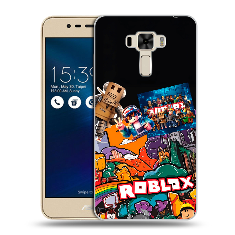 Силиконовый чехол на Asus ZenFone 3 Laser с принтом Roblox Роблокс Силиконовый чехол на Asus ZenFone 3 Laser с принтом Roblox Роблокс