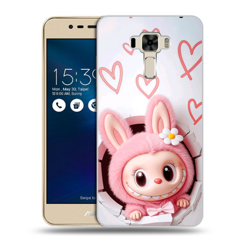 Силиконовый чехол на Asus ZenFone 3 Laser с принтом Labubu Лабубу Силиконовый чехол на Asus ZenFone 3 Laser с принтом Labubu Лабубу