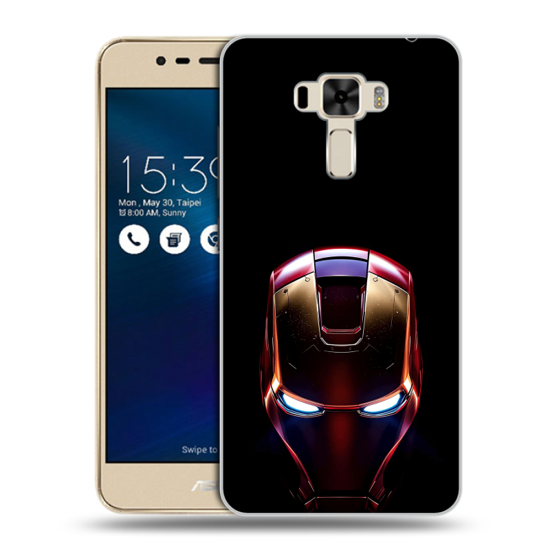 Силиконовый чехол на Asus ZenFone 3 Laser с принтом IronMan Железный человек Силиконовый чехол на Asus ZenFone 3 Laser с принтом IronMan Железный человек