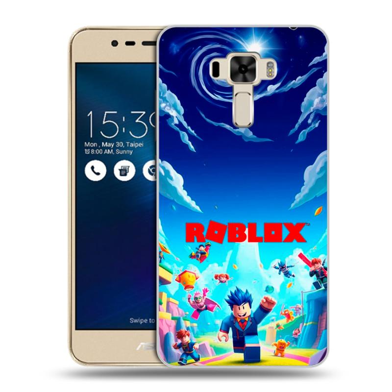 Силиконовый чехол на Asus ZenFone 3 Laser с принтом Roblox Роблокс Силиконовый чехол на Asus ZenFone 3 Laser с принтом Roblox Роблокс