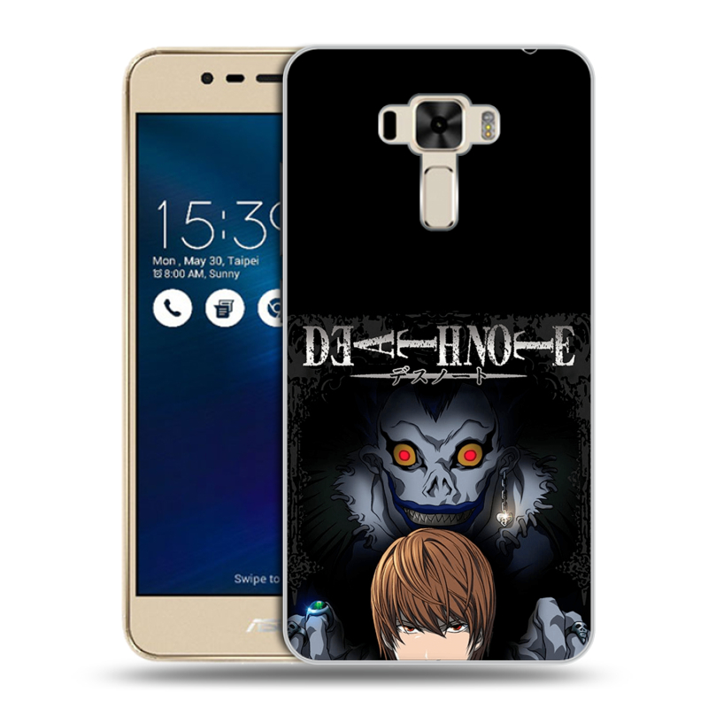 Силиконовый чехол на Asus ZenFone 3 Laser с принтом Death note Тетрадь смерти Силиконовый чехол на Asus ZenFone 3 Laser с принтом Death note Тетрадь смерти