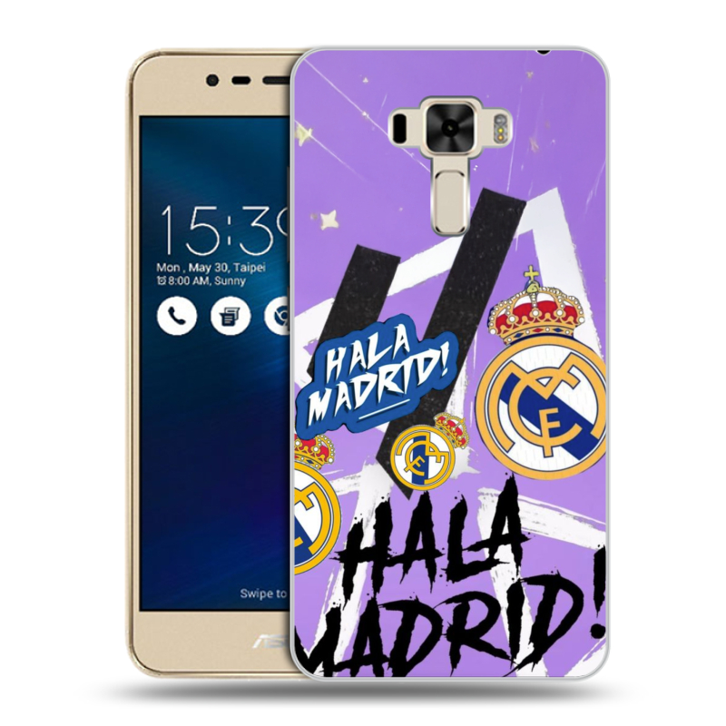 Силиконовый чехол на Asus ZenFone 3 Laser с принтом Real Madrid Реал Мадрид Силиконовый чехол на Asus ZenFone 3 Laser с принтом Real Madrid Реал Мадрид