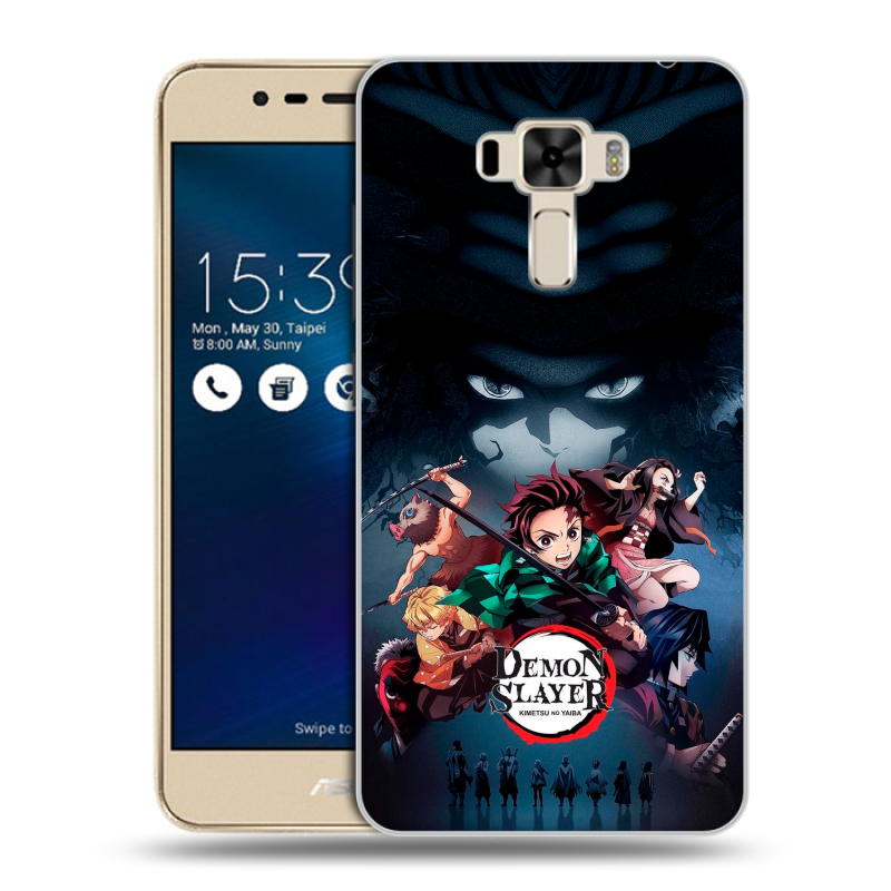 Силиконовый чехол на Asus ZenFone 3 Laser с принтом Demon Slayer Клинок рассекающий демонов Силиконовый чехол на Asus ZenFone 3 Laser с принтом Demon Slayer Клинок рассекающий демонов