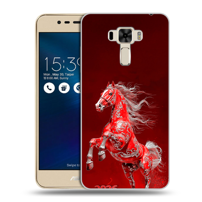 Силиконовый чехол на Asus ZenFone 3 Laser с принтом Новый год Силиконовый чехол на Asus ZenFone 3 Laser с принтом Новый год
